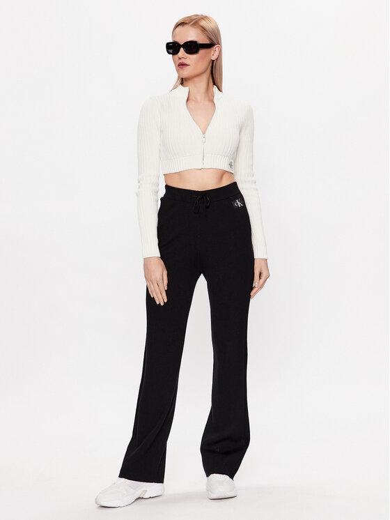 Calvin Klein Jeans Calvin Klein Jeans Teplákové nohavice J20J222114 Čierna Relaxed Fit