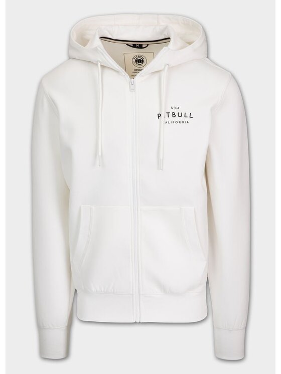 Bluza, rozmiar XL, Biały, Bluza męska rozpinana z kapturem SAMPSON L