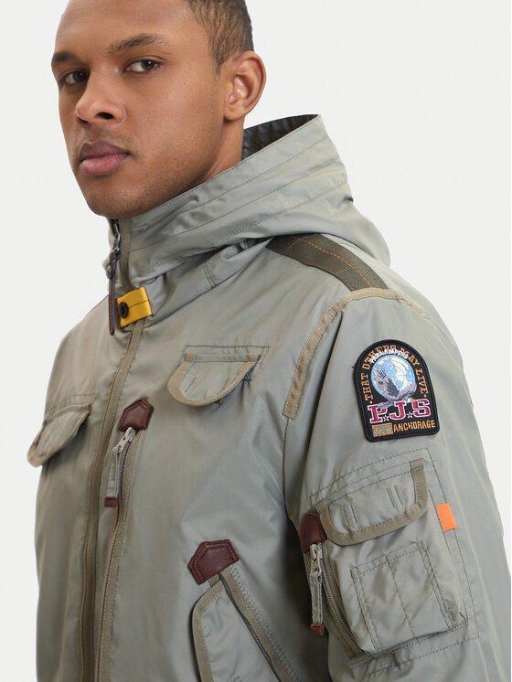 Parajumpers Parajumpers Pārejas jaka Gobi 26SMPMJKMA01 Zaļš Regular Fit