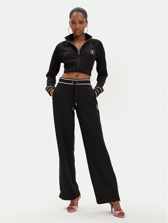 Juicy Couture Juicy Couture Світшот Sinatra JCSCT223417 Чорний Regular Fit