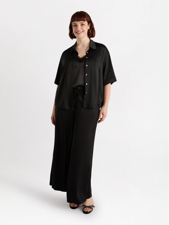 Fiorella Rubino Fiorella Rubino Camicia 5053T001391N033 Nero Boxy Fit