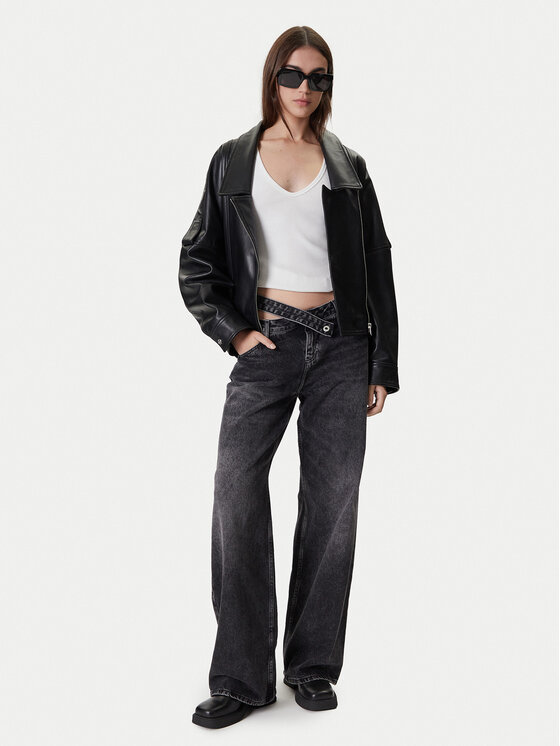 Karl Lagerfeld Jeans Karl Lagerfeld Jeans Blugi A4W10047 Gri Relaxed Fit