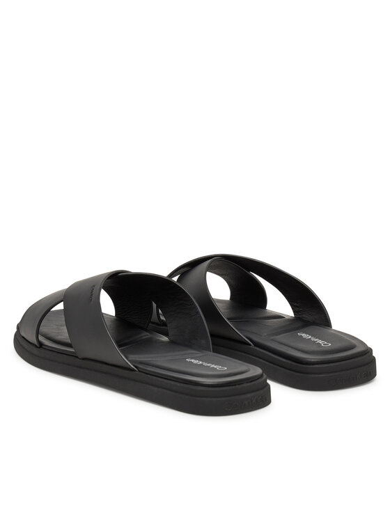 Calvin Klein Calvin Klein Şlapi Criss Cross Sandal HM0HM01737 Negru