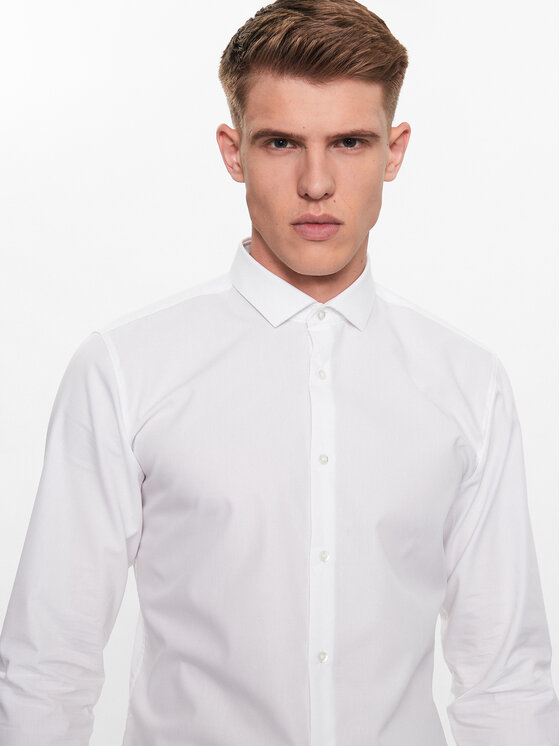 HUGO Hugo Košeľa Erondo 50389769 Biela Extra Slim Fit