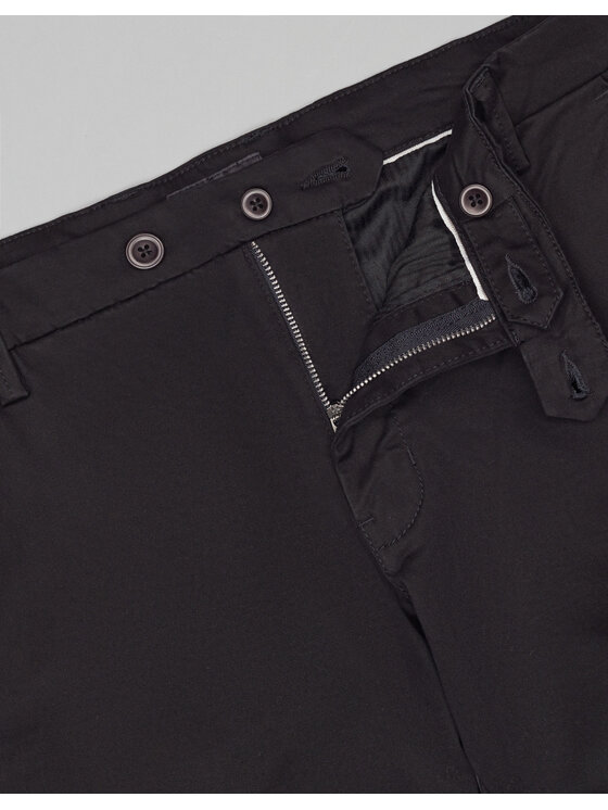 Borgio Borgio Chinosy sagliano Czarny Slim Fit