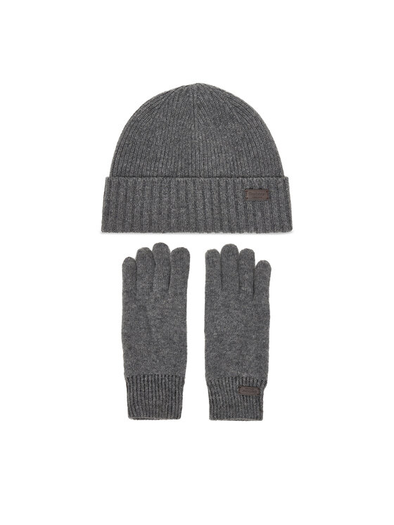 Barbour Barbour Set di Cappello e Guanti Carlton MGS0091GY15 Grigio