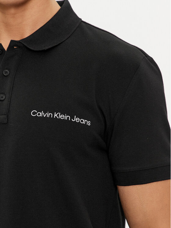 Calvin Klein Jeans Calvin Klein Jeans Pólóing Institutional J30J325495 Fekete Regular Fit