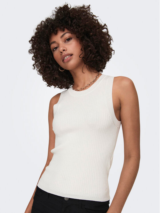 JDY JDY Top Aya 15287501 Biały Slim Fit