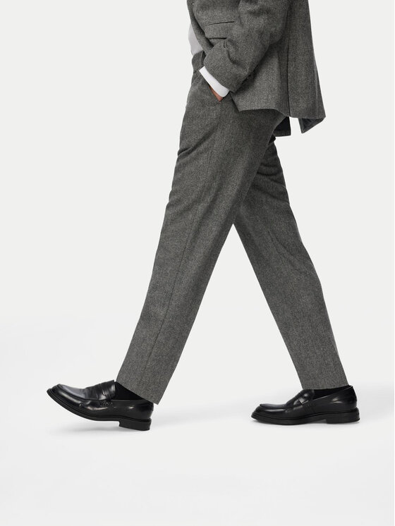 Selected Homme Selected Homme Bavlnené nohavice 16094333 Sivá Slim Fit
