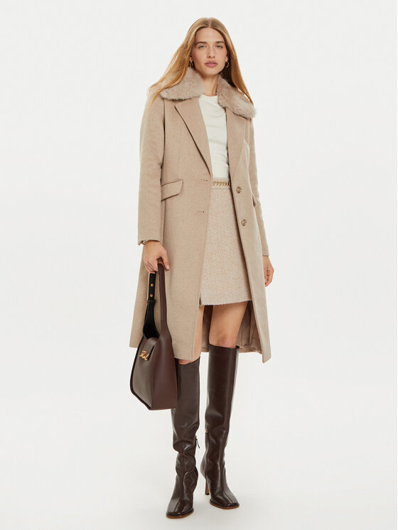 Guess Guess Зимно палто Nancy W4BL32 WGJG2 Бежов Regular Fit
