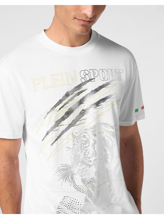 Plein Sport Plein Sport T-Shirt 22975 Biały Regular Fit
