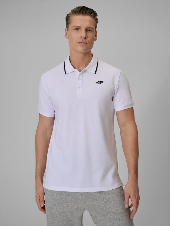 4F 4F Polo NOS Biały Regular Fit