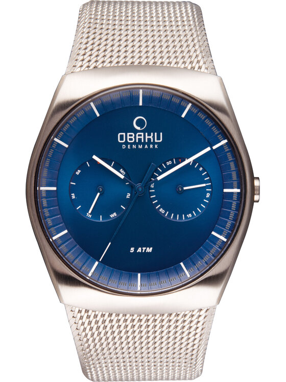 Obaku Obaku Hodinky V176GMCLMC Strieborná