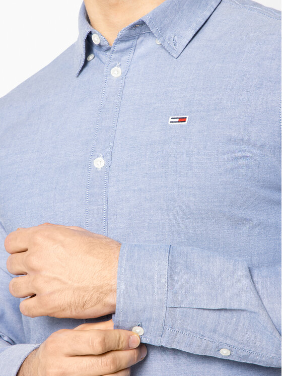 Tommy Jeans Tommy Jeans Πουκάμισο Tjm Oxford DM0DM06562 Μπλε Slim Fit