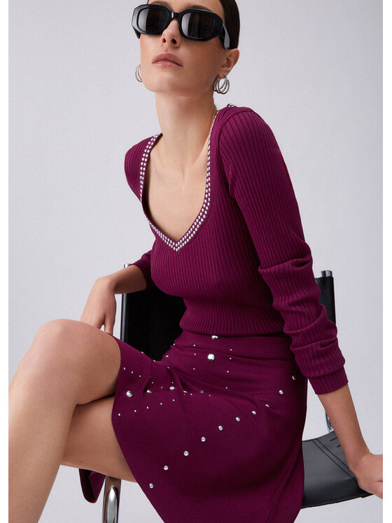 Liu Jo Liu Jo Minigonna WA6091MS55N92428 Viola Regular Fit