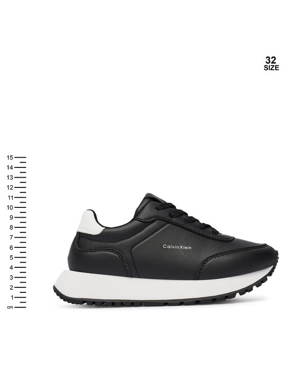 Calvin Klein Calvin Klein Sneakers Low Cut Lace-Up Sneaker V3A9-83110-1355 S Negru