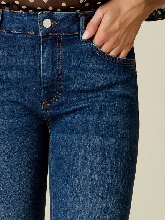 Oltre Oltre Jeansy P423R009375N024 Niebieski Regular Fit