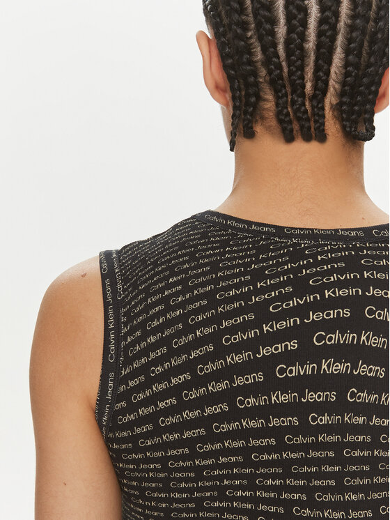 Calvin Klein Jeans Calvin Klein Jeans Top J20J223163 Črna Slim Fit