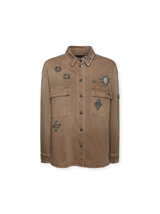 Elena Mirò Elena Mirò Giacca outdoor R148Z000022N022 Marrone Regular Fit