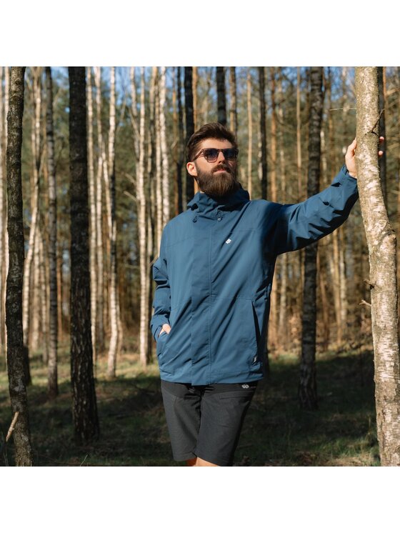 Alpinus Alpinus Kurtka przeciwdeszczowa Arys Niebieski Regular Fit