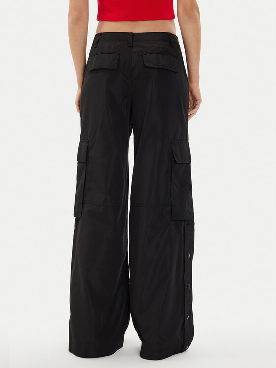 MICHAEL Michael Kors MICHAEL Michael Kors Hlače MT430O77LD Crna Wide Leg