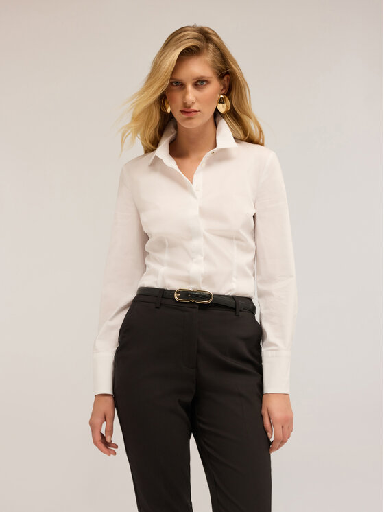 Motivi Motivi Camicia 5326Q000844N011 Bianco Slim Fit