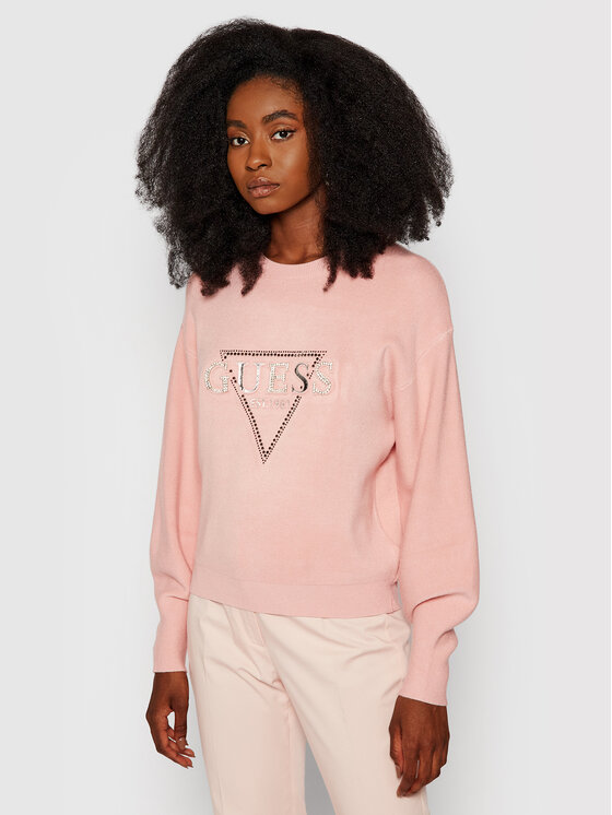 Guess Maglione Beatrice W1YR0Q Z26I0 Rosa Loose Fit • Modivo.it