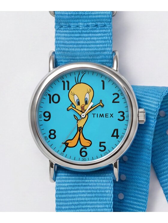 Timex Timex Zegarek TW2Y99500 Niebieski
