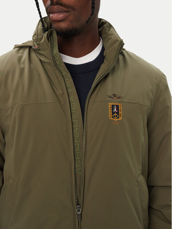 Aeronautica Militare Aeronautica Militare Übergangsjacke 262AB3084UCT04374 Khakifarben Regular Fit