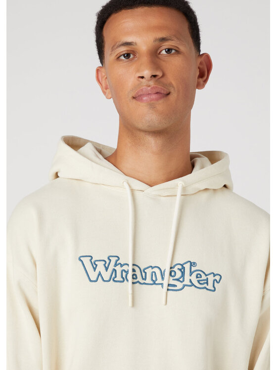 Wrangler Wrangler Felpa GRAPHIC HOODIE Beige Regular Fit