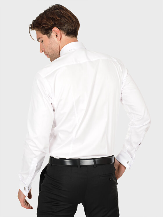 Evenemen Evenemen Koszula Punto Twill 2 Biały Slim Fit