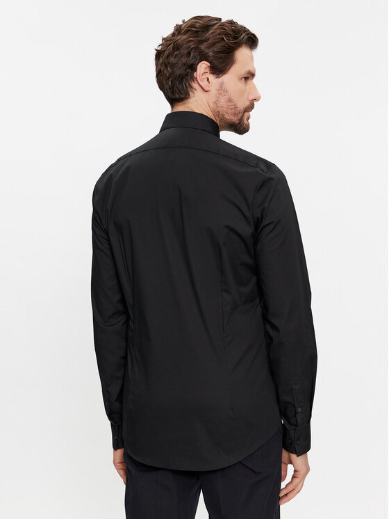 Calvin Klein Calvin Klein Πουκάμισο Evening K10K112092 Μαύρο Slim Fit