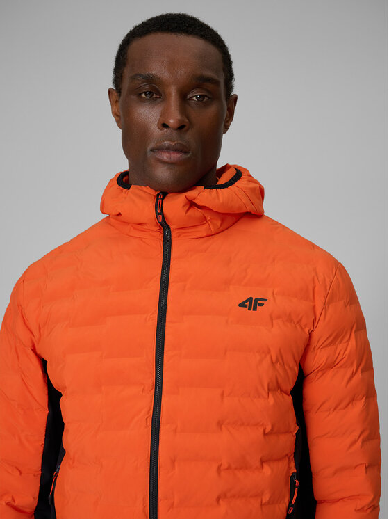 4F 4F Kurtka outdoor TREKKING Pomarańczowy Regular Fit