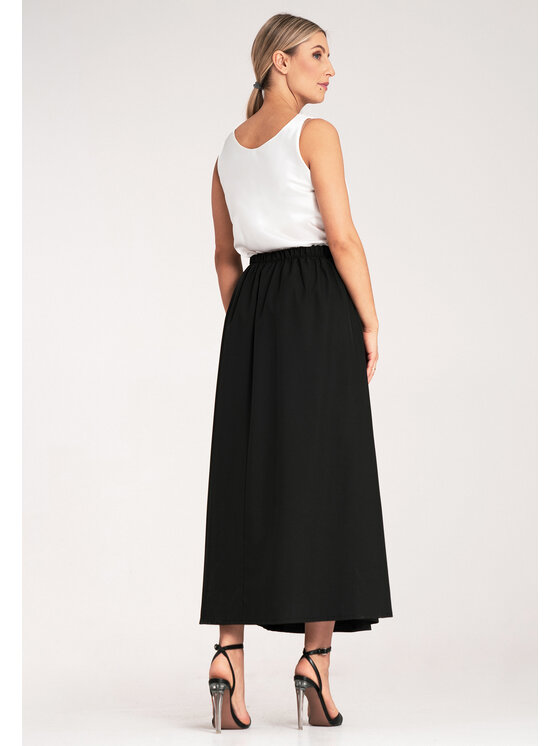 FIGL FIGL Gonna a trapezio M1156 Nero Flared Fit