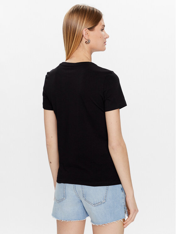 T-shirt Triangle W3GI61 K6YW1 Nero Slim Fit