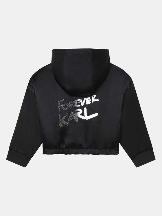 Karl Lagerfeld Kids Karl Lagerfeld Kids Džemperis Z15464 D Juoda Regular Fit