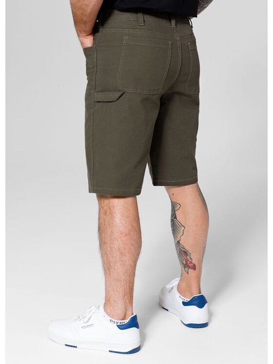 PITBULL PITBULL Szorty materiałowe Dogwood Zielony Regular Fit