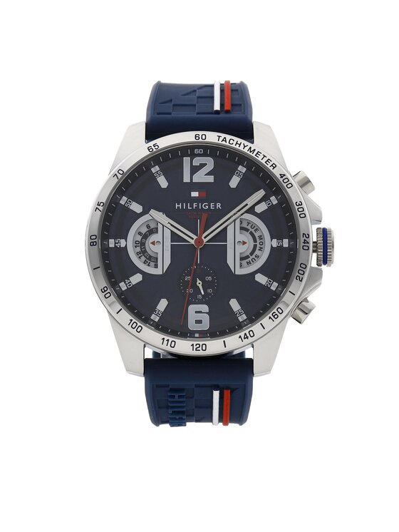 Tommy Hilfiger Tommy Hilfiger Zegarek Decker 1791476 Granatowy
