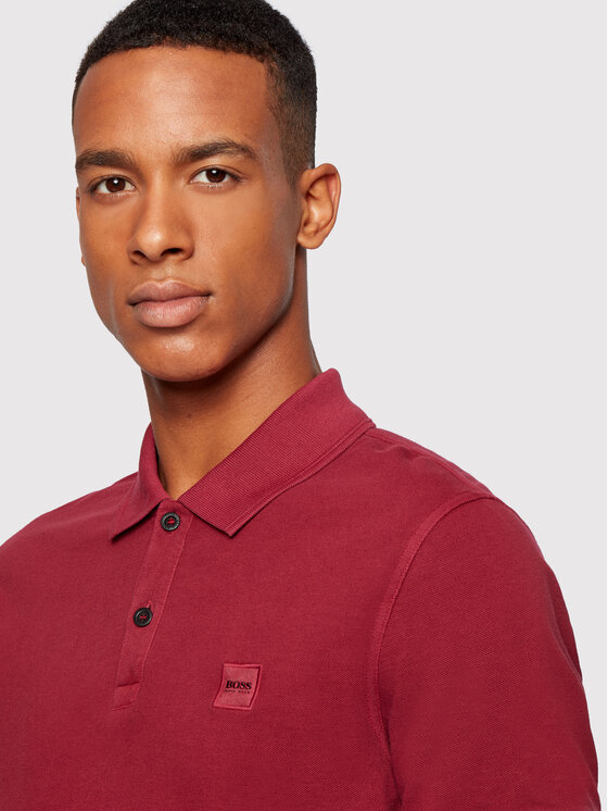 Polo Prime 50378365 Bordeaux Slim Fit