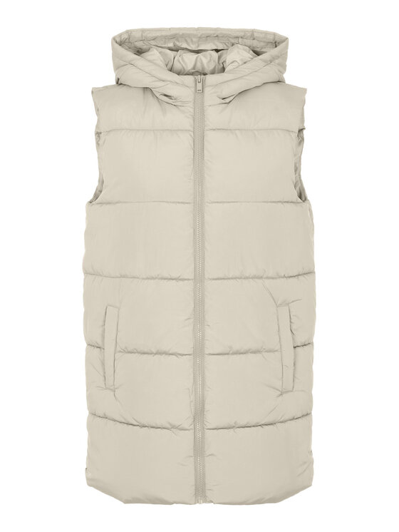 Pieces Pieces Prsluk 17115628 Écru Regular Fit
