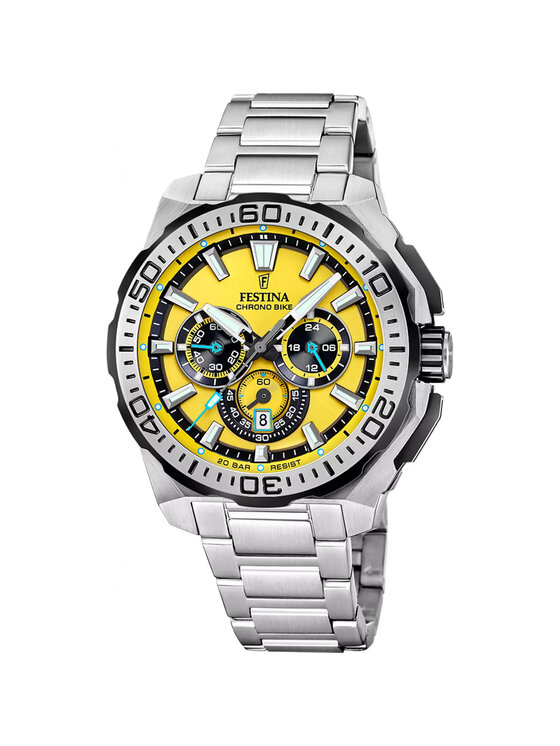 Festina Festina Zegarek F20724-4 Srebrny