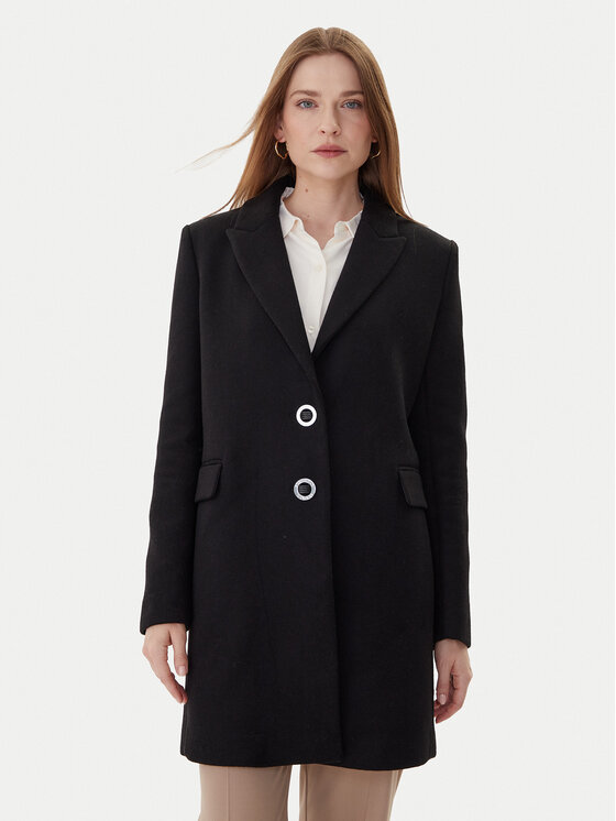 Armani Exchange Armani Exchange Cappotto di lana XW000716 AF16206 UC001 Nero Slim Fit