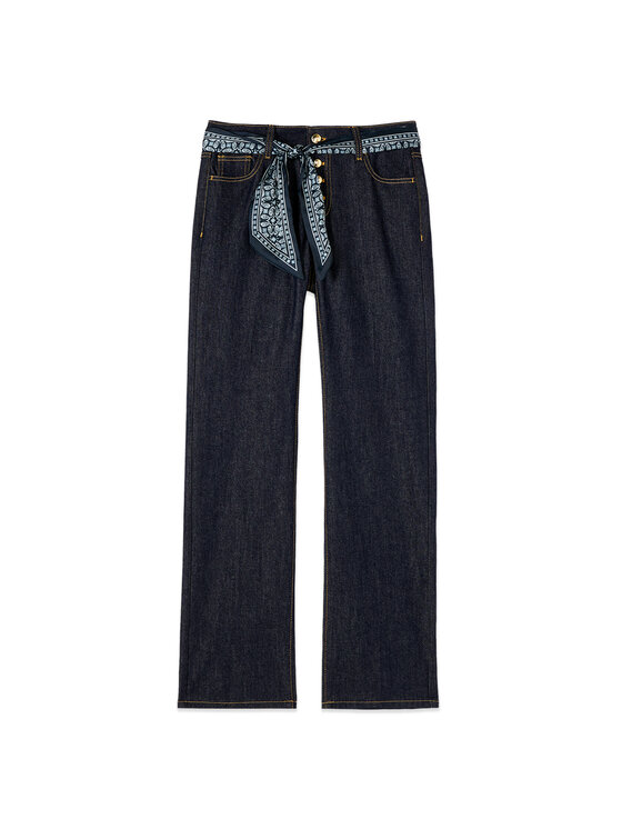 Oltre Oltre Jeans P494R009180N034 Blu Regular Fit