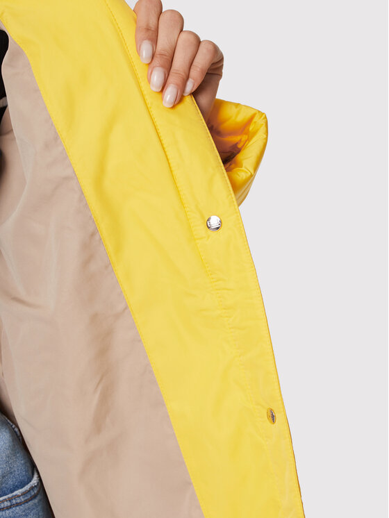Tommy Hilfiger Tommy Hilfiger Átmeneti kabát Quilted Sorona WW0WW35551 Sárga Relaxed Fit