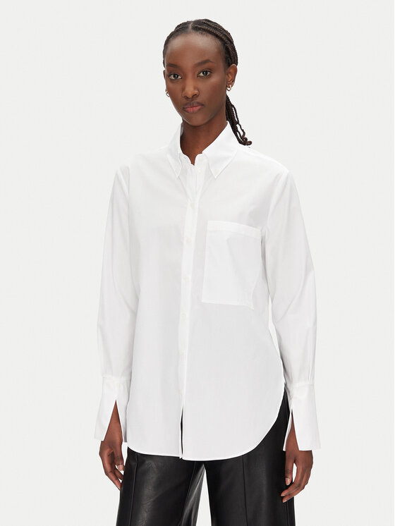 Patrizia Pepe Košeľa 8C0722/A4XB-W103 Biela Regular Fit
