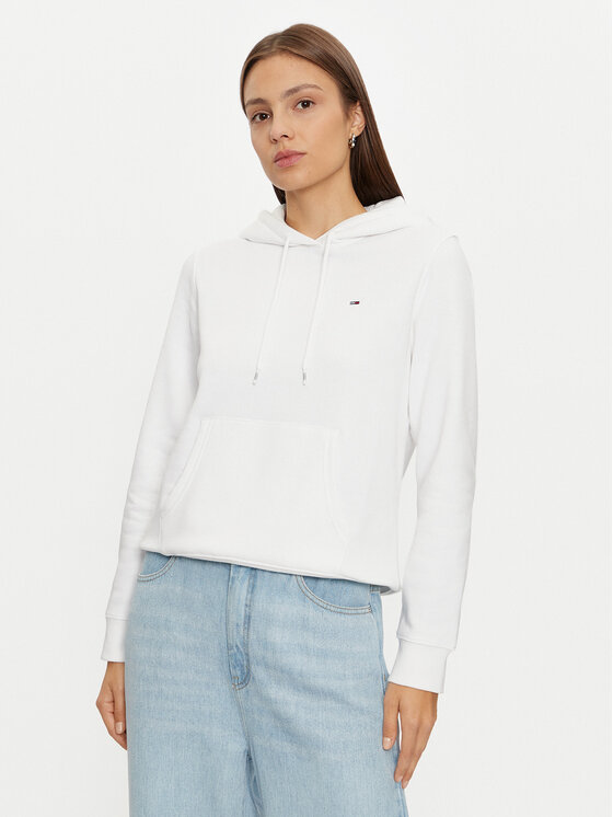 Tommy Jeans Tommy Jeans Majica dugih rukava DW0DW19958 Bijela Regular Fit