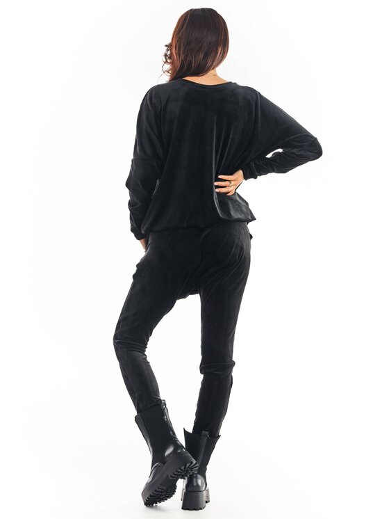 Awama Awama Dámské kalhoty A377 Černá Basic Fit