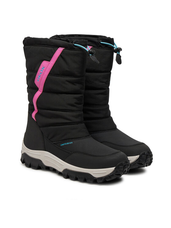 Geox Geox Μπότες Χιονιού J Himalaya Girl B Ab J26FTA 0FU54 C0922 D Μαύρο