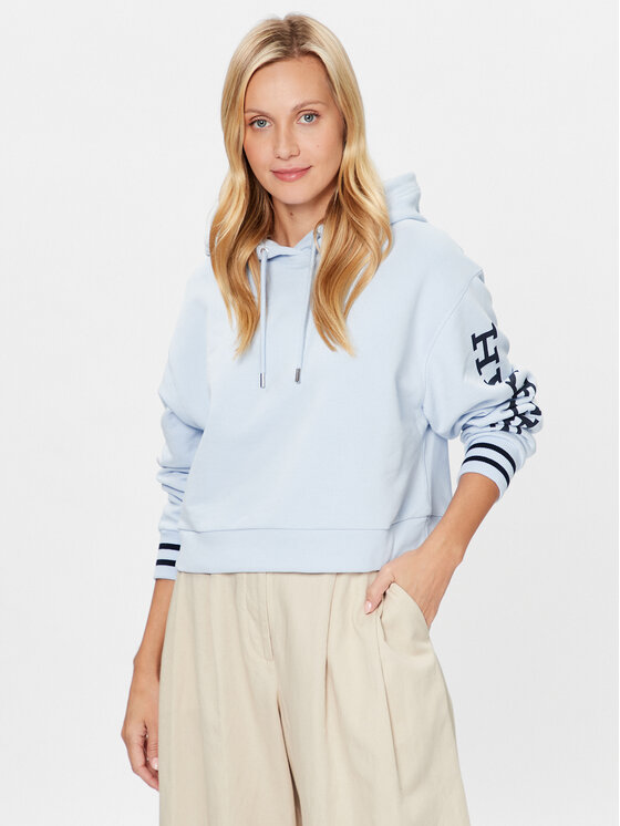 Tommy Hilfiger Tommy Hilfiger Суитшърт Monotype WW0WW39140 Светлосиньо Relaxed Fit