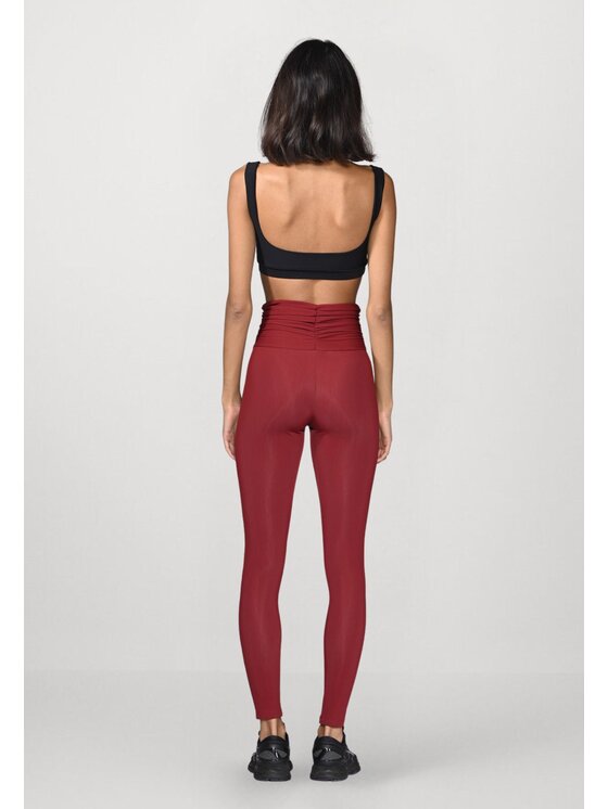 Flavia Valentini Flavia Valentini Legginsy 107 Bordowy Compression Fit